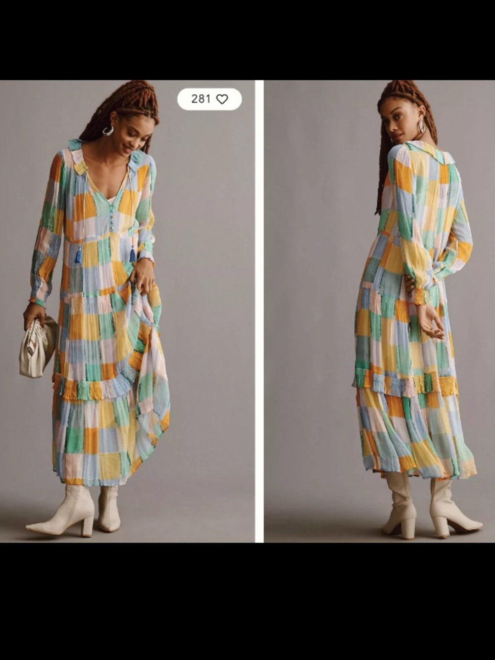 Anthropologie Dress Womens Boho The Marais Chiffon Maxi - Picture 5 of 11